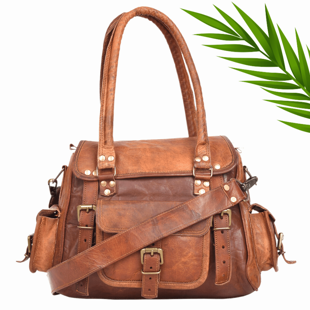 handmade leather sling bag