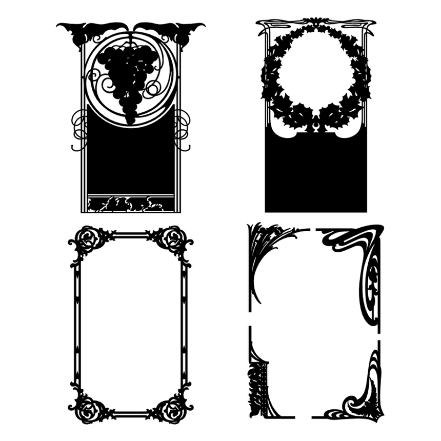 Compatible with glowforge and other laser machines. Laser Cut Border Patterns Craftsmanspace