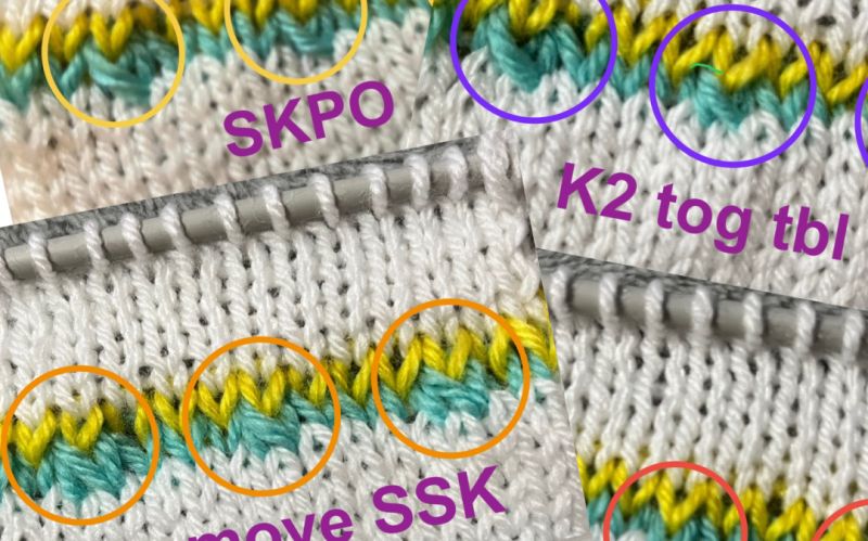 Basic Knitting Techniques Double Decrease Example Knitting - Full HD Light Arts for Desktop