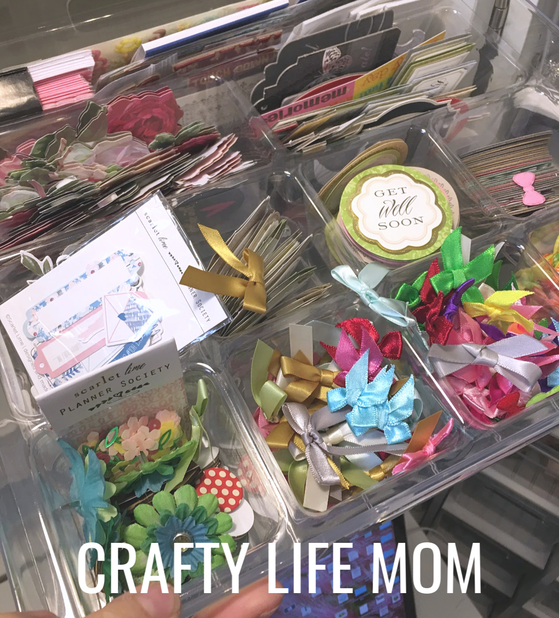 Crafty Life Mom Craft Room Tour including How I use my Original Scapbox Workbox and Studio Tower from the Original Scarpbox Company. Get organization and tips for all of your craft room supplies.