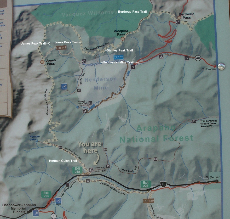 This online map shows the . Continentaldivide