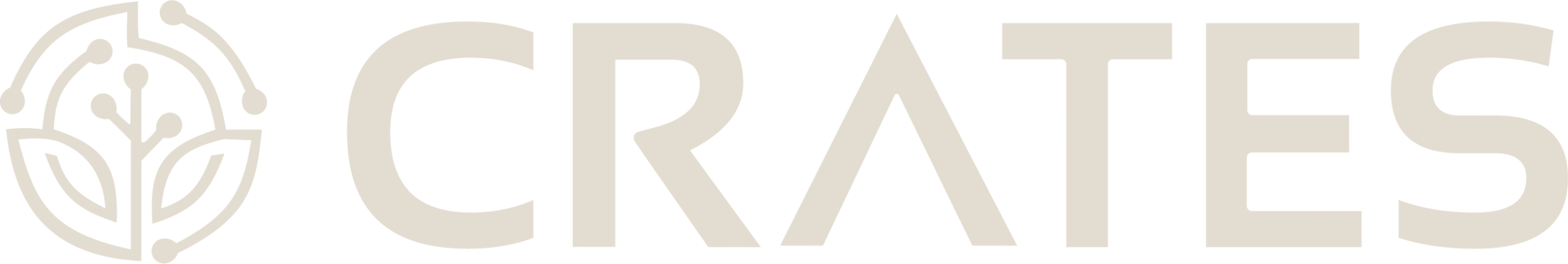 Stylized logo featuring the word 'CRATES'
