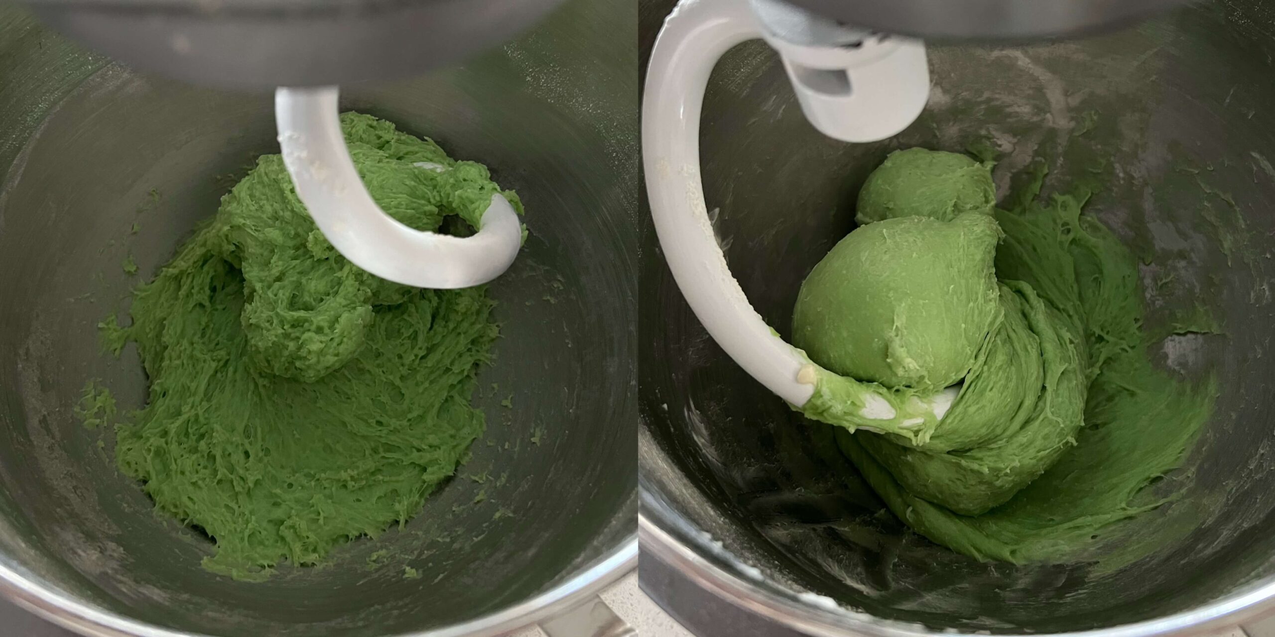 pandan coconut milk rolls