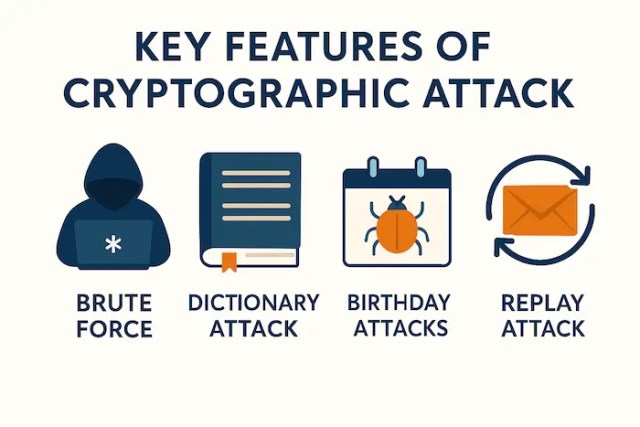 Details of Key Features of Cryptographic Attack