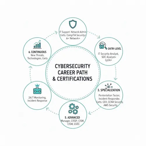 Learn about Cyber security career path certification
