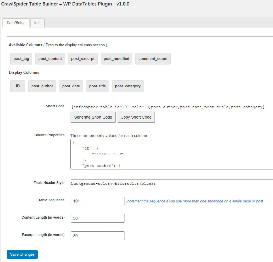 Why add table of contents in wordpress posts? Table Builder - WordPress Data Tables - CrawlSpider
