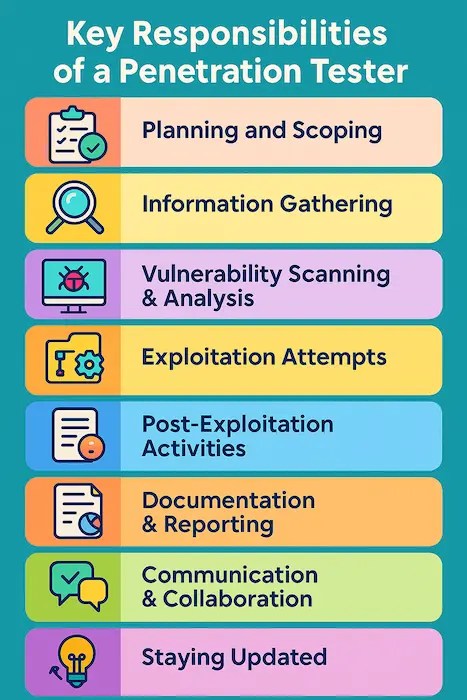 Learn about Key Responsibilities of a Penetration Tester