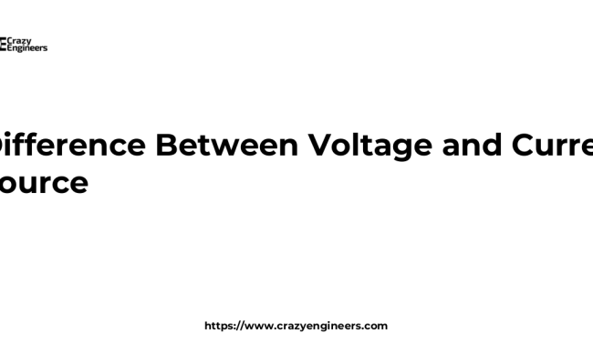 Difference Between Voltage And Current Source | CrazyEngineers