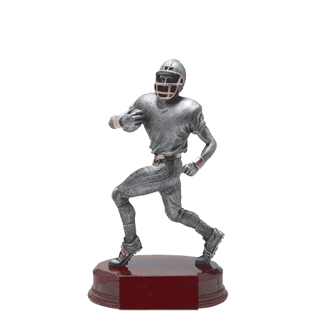 Football bronze running back trophy