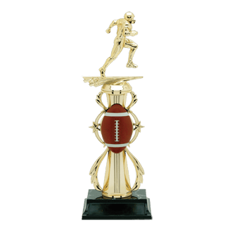 Football color scene trophy