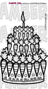 Amber Ink Grown Up Cake Stamp