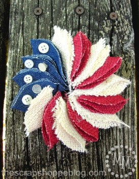 Mini Patriotic Pin Wreath