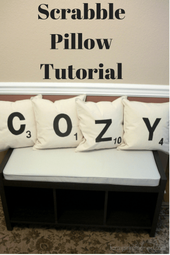 Scrabble Pillow Tutorial