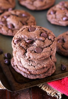 Chocolate Chocolate Chip Cookies