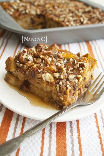 Pumpkin Maple Bread Pudding