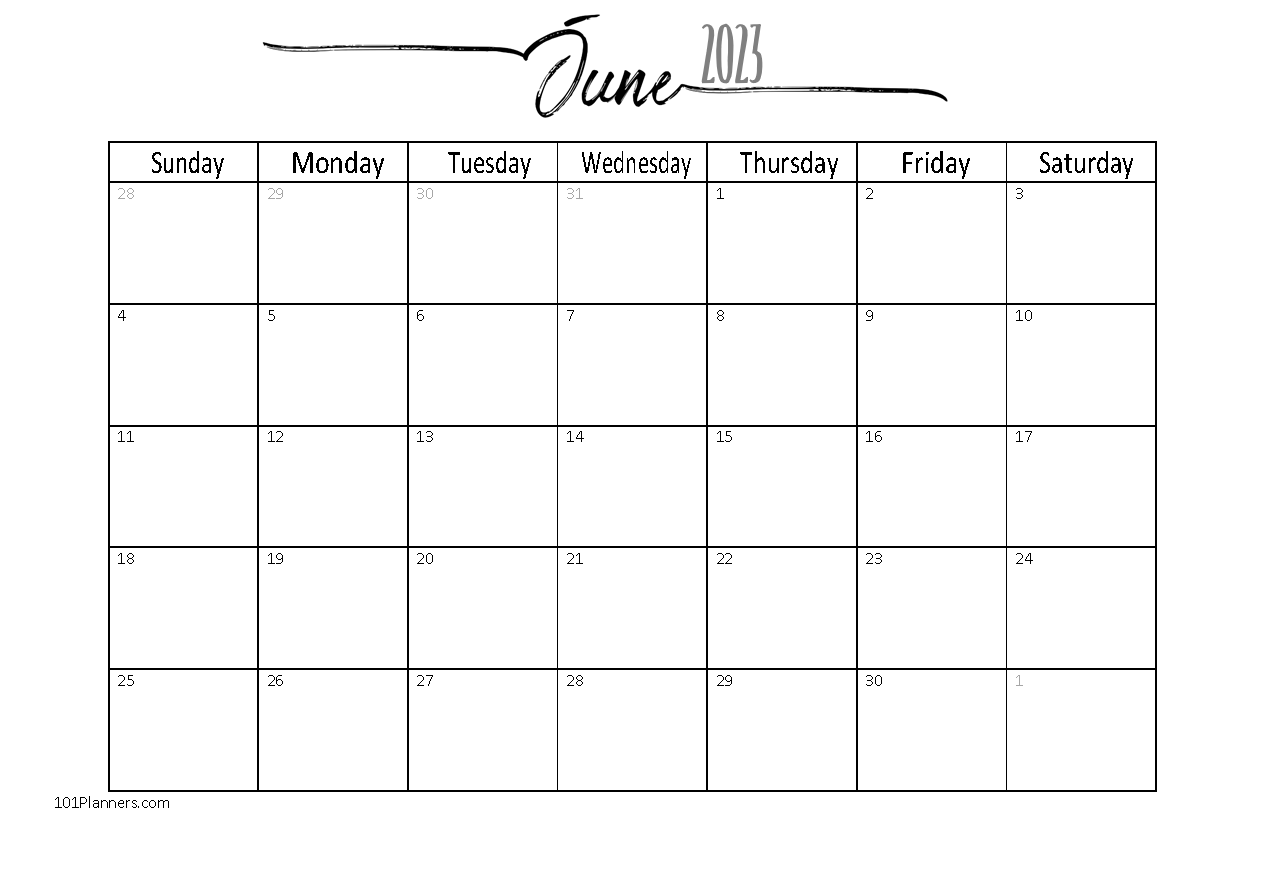 free blank calendar templates word excel pdf for any month