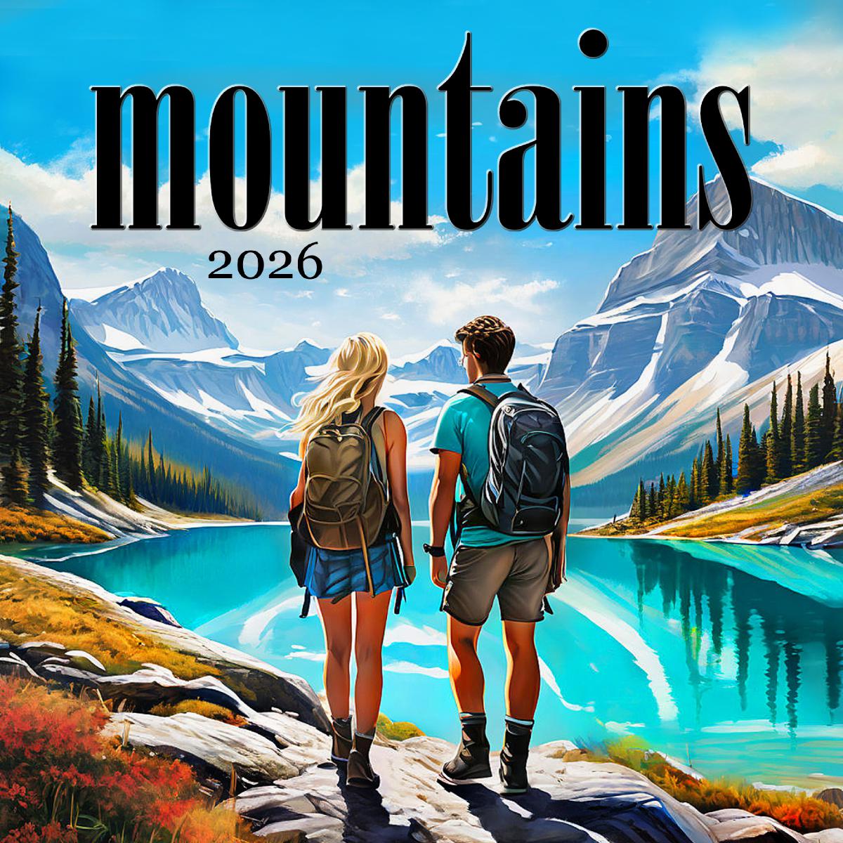 2026 Mountains SQ Calendar Create Photo Calendars 1222991614 