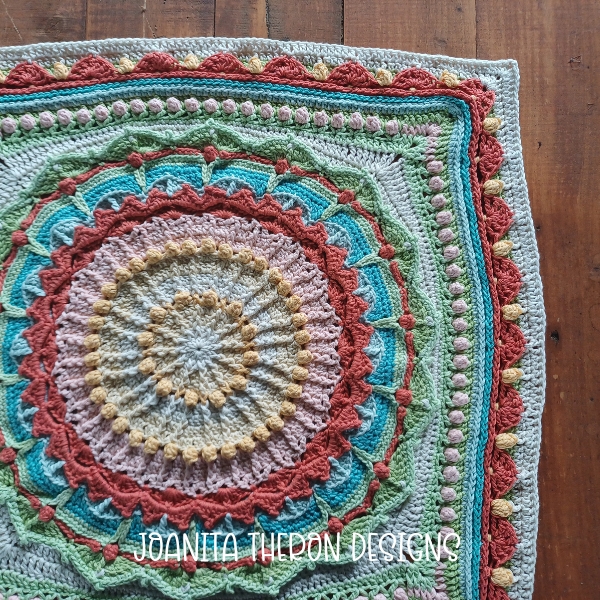 帯あり)Whalabout? WHISPERS OF COLOR CROCHET THROW PART FOUR - Joanita Theron Designs