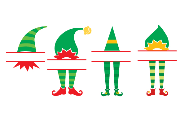 Elf svg, elf svg,christmas svg,elf monogram svg,cricut,vector,clipart dxf png pdf eps,xhristmas svg,elf clipart,santa svg,elf christmas svg,hat feet. Elf Split Monogram Frames Svg Cut File By Creative Fabrica Crafts Creative Fabrica