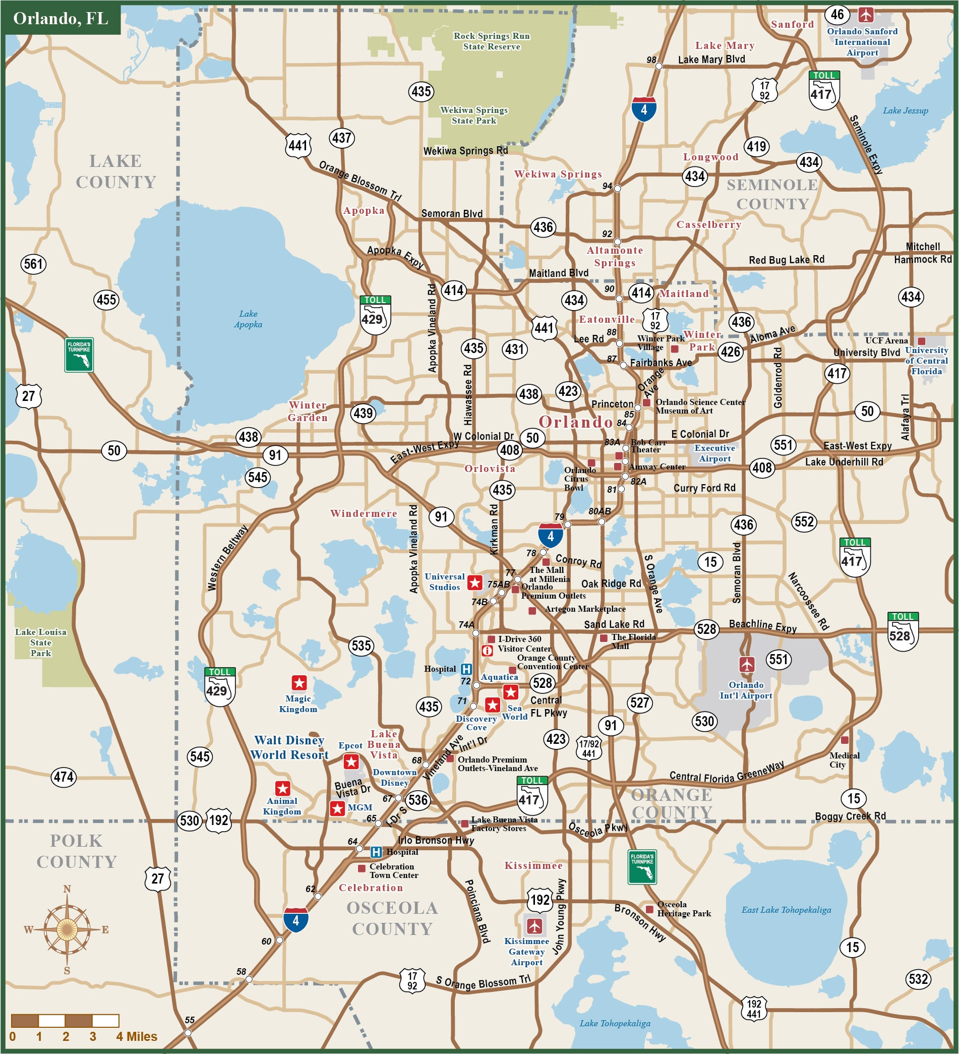 Orlando Tourist Map 60 Photos Com Orlando Metro Map1 