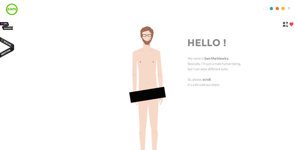 Web Design Parallax Example