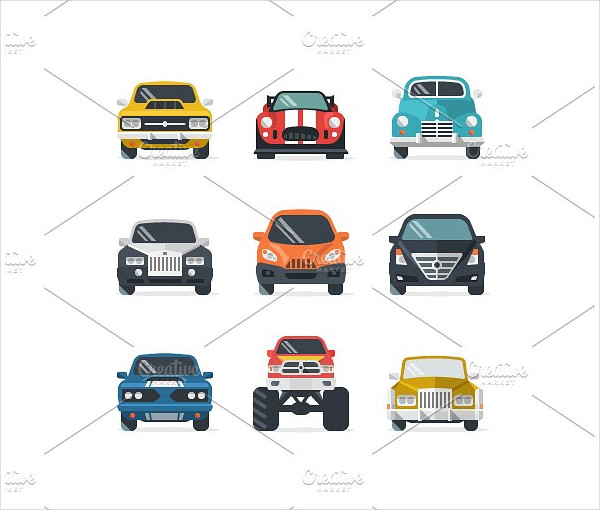 Car Icon Set for Web & Mobile Application