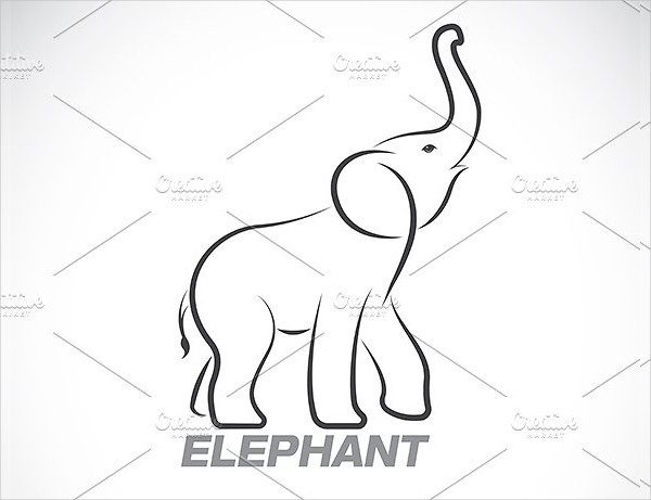 Vector of an Elephant Design