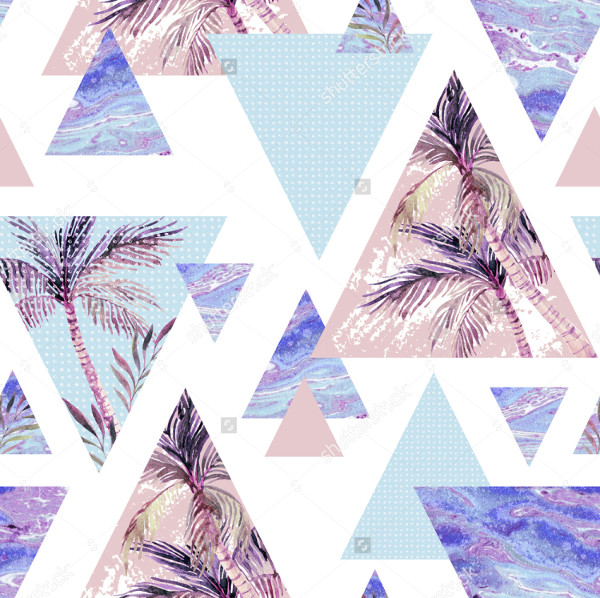 Abstract Summer Geometric Pattern