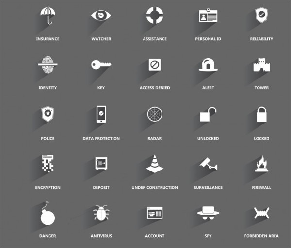 Icons about Security & Protection Free