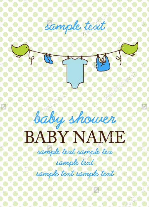 Baby Shower Rectangular Invitation