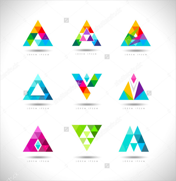 Creative Triangles Design Logo