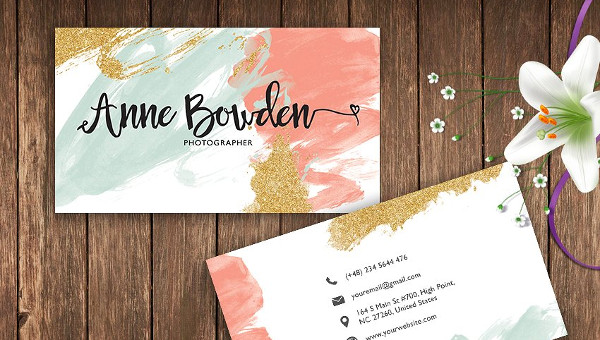 Watercolor Business Card