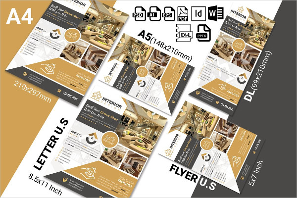 Interior Design Service Flyer PSD