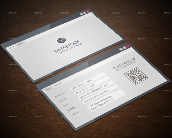 Best Software Engineer Business Card Template