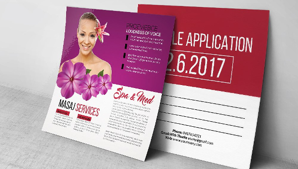 Spa Postcard Template