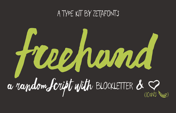 Free Hand Script Font Family