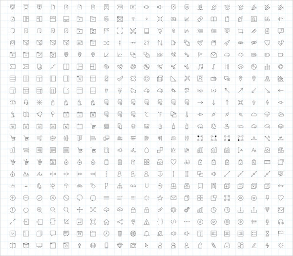 Set of Computer Icon Vectors Free