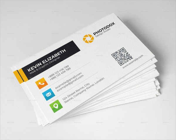 Clean Business Card Design for Web Designer