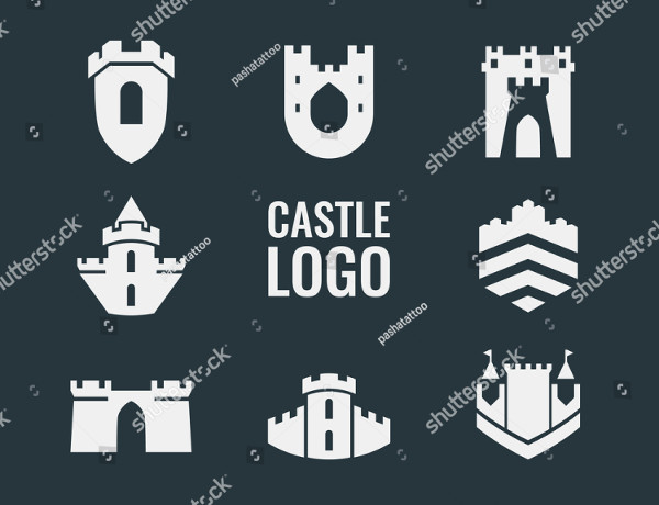 Set of Castles Logo Templates Vector