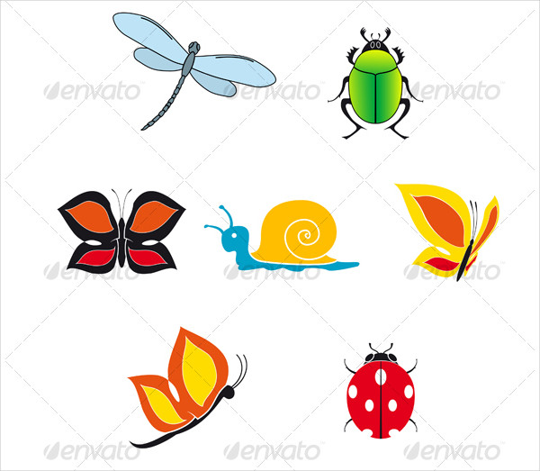 Set Of Insect Icon For Web Design