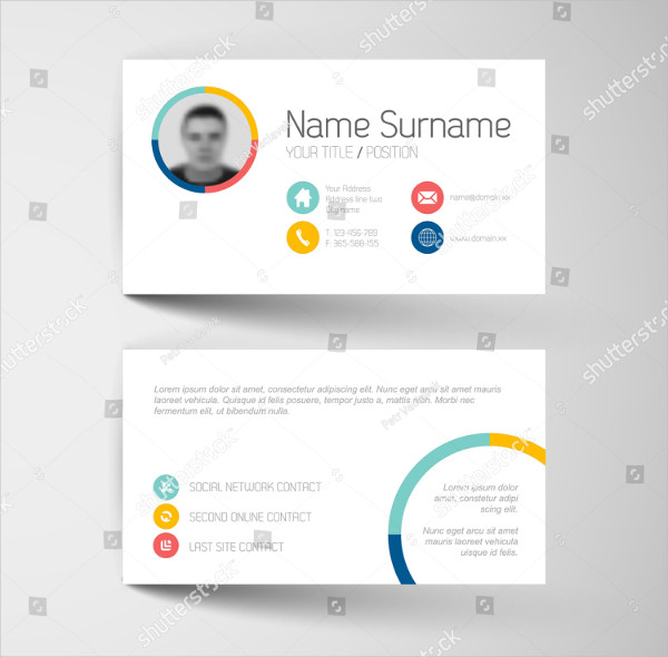 Vector Template with a Flat User Interface