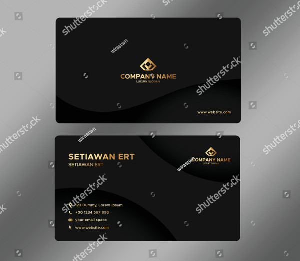 Luxury and Modern Vector Visiting Card