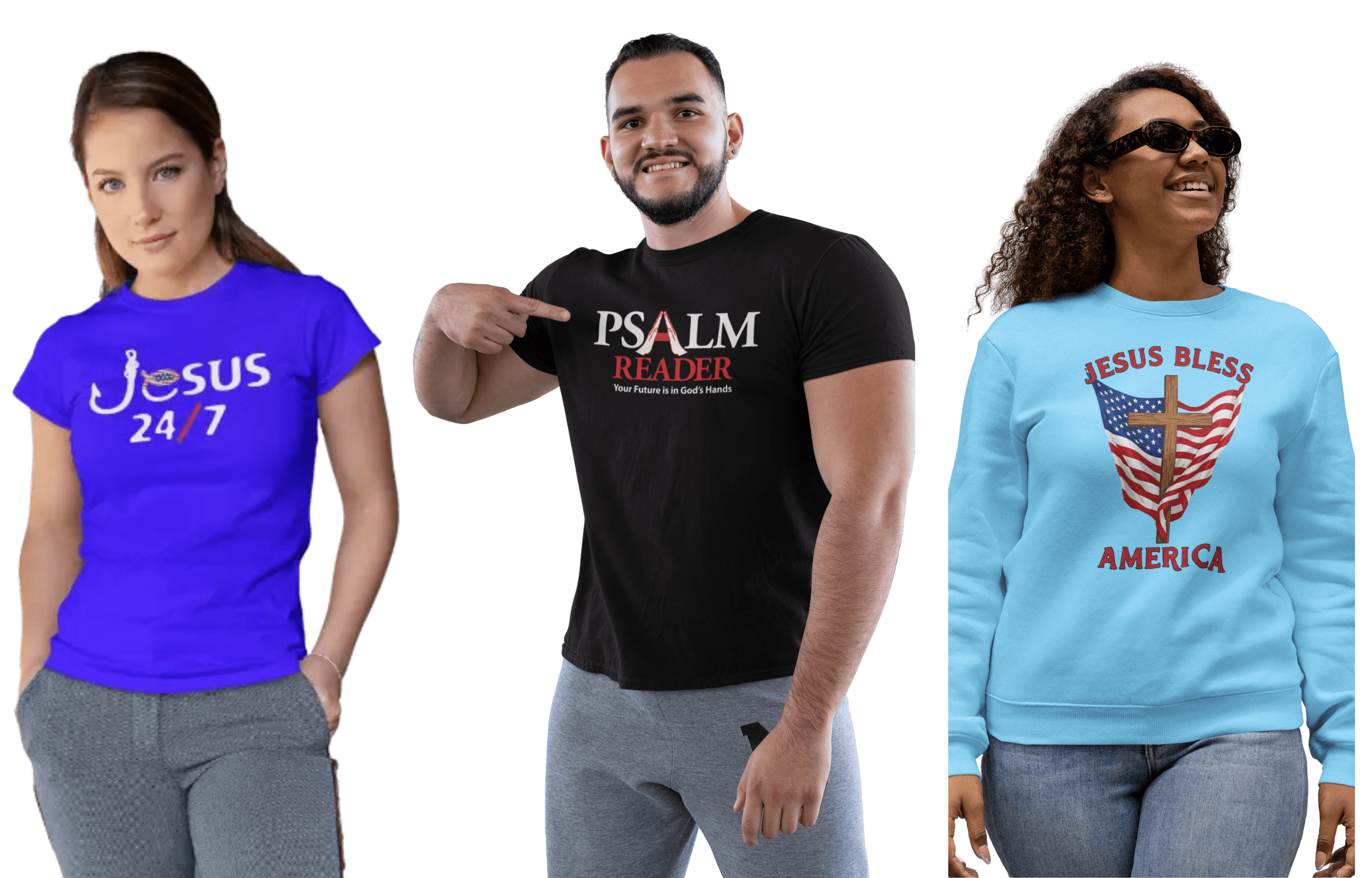 Christian T- Shirts, Sweatshirts & Jewelry 1