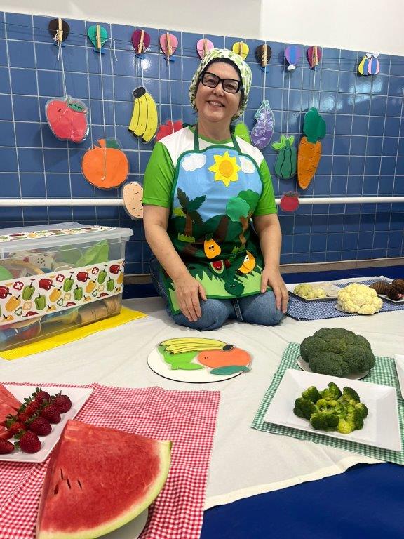 Foto 2 de Culinária com nossa nutricionista no Berçário