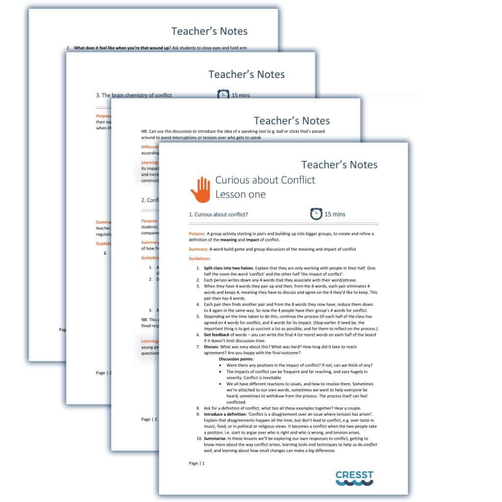Conflict worksheets and lessons · person vs. Pshe Lessons Ks3 Curious About Conflict Cresst