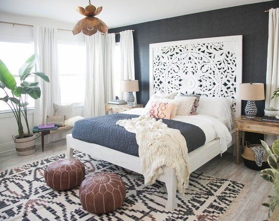 Faux Hand Carved Wood Inspired Headboard Cribbs Style