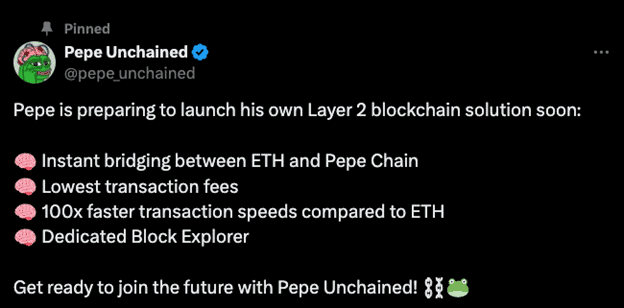 Pepe Unchained Blockchain