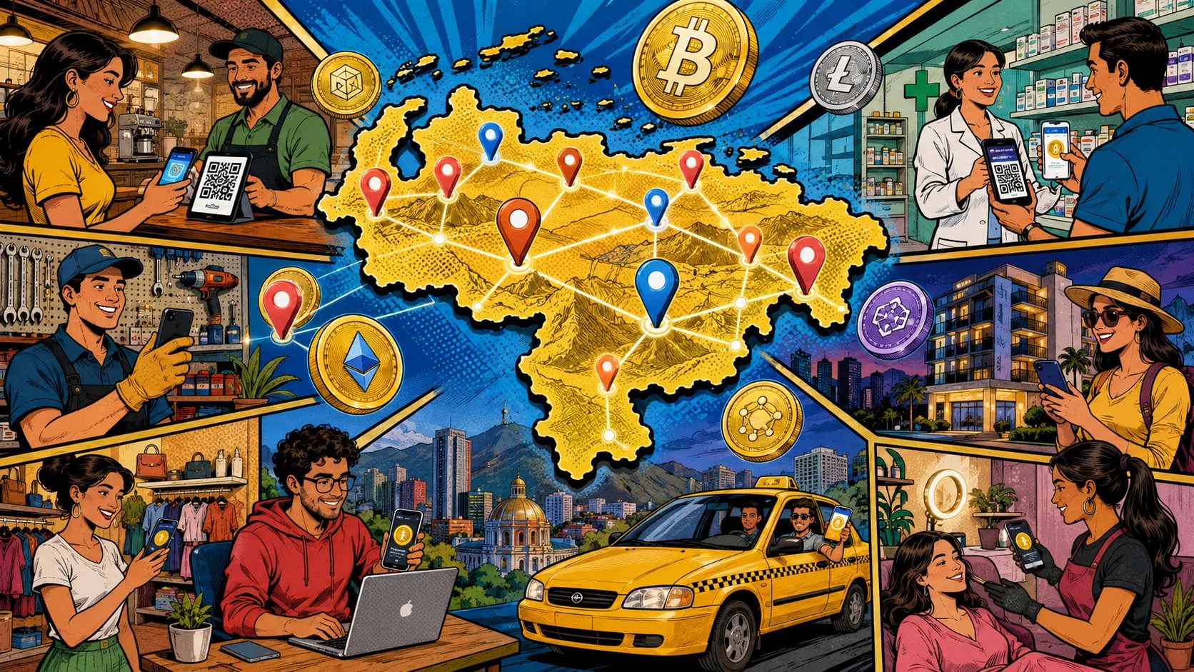 Cripto Mapa Venezuela: una plataforma gratuita para visibilizar negocios y emprendedores que aceptan pagos en criptomonedas