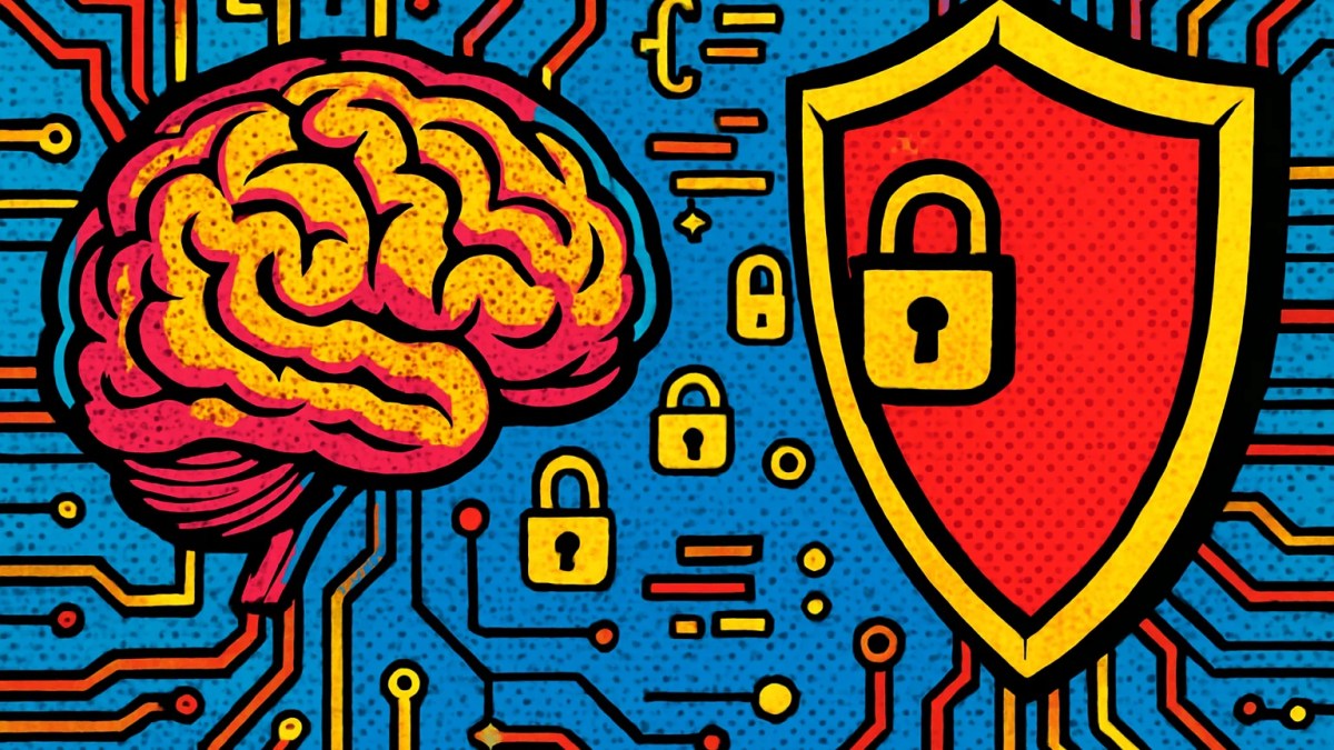 Vitalik Buterin y el debate sobre ciberseguridad ante la IA representado con escudo digital y código