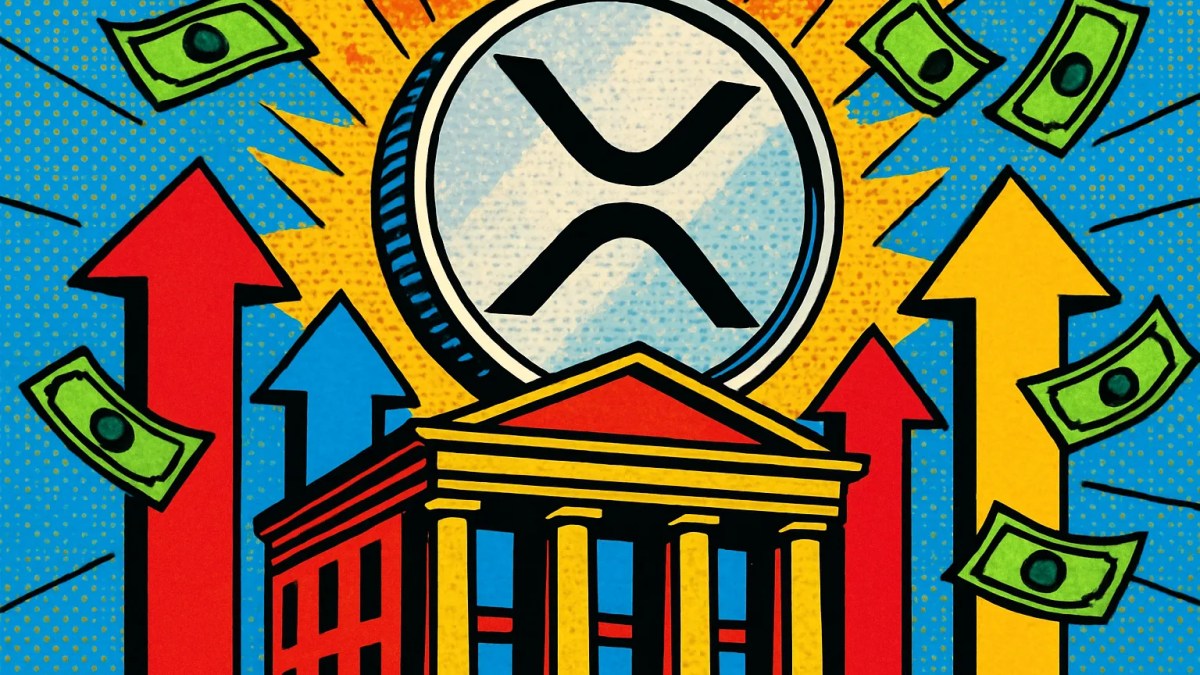 Moneda de XRP elevándose sobre una bolsa que representa el ETF de XRP superando 500 millones en entradas